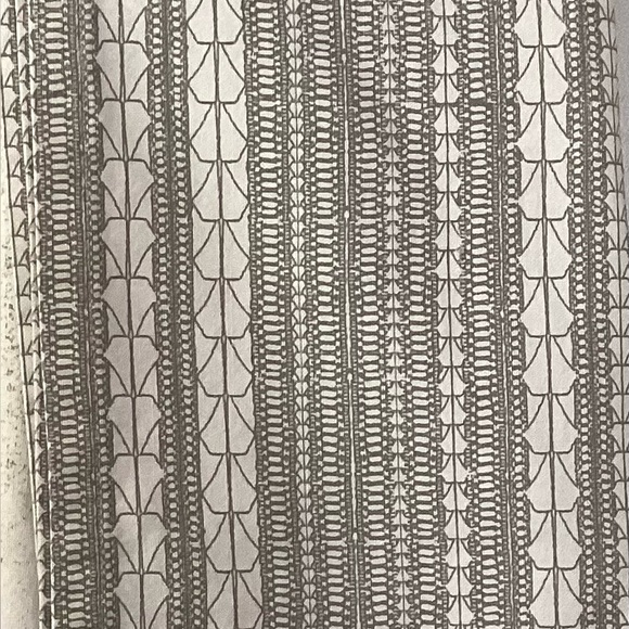 West Elm Echo Print. 2 gray and cream curtains - Picture 11 of 14